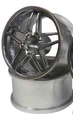 TOPLINE BLITZ BRW03 WHEEL オフセット6 マットクローム（2個入）【EW-0206MC】 ラジコン用
