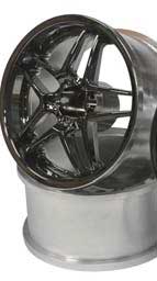 Wheel - TOPLINE BLITZ BRW03 WHEEL オフセット6 ブラッククローム（2個入）【EW-0206BC】 ラジコン用