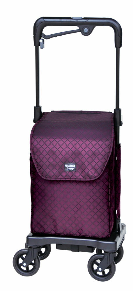 Suit Case - 須恵廣工業 ショッピングカート 4輪フリーキャスター 横押しカート（ワイン） アイカ-トフリ-L1ワイン アイカートフリーL1 [アイカトフリL1ワイン]