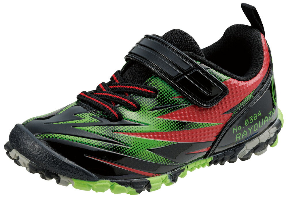 Sneakers - アサヒシューズ キッズ スニーカー ポケモン P109（ブラック/グリーン・サイズ：20.0cm） P109-BKグリン-200 KC66577