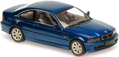 マキシチャンプス 1/43 BMW 3ER クーペ (E46) 1999 ブルーメタリック【940028321】 ミニカー