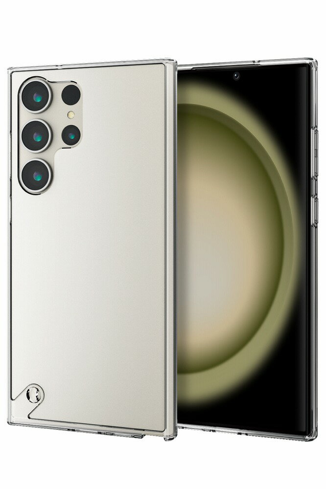 エレコム Galaxy S23 Ultra(SC-52D/SCG20)用 ハイブリッドケース 衝撃吸収 カメラ周り保護 ストラップホール付（クリア） PM-G232HVCKCR