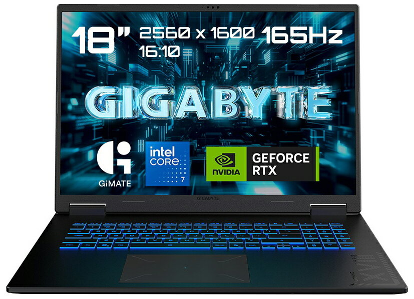 GIGABYTE｜ギガバイト ゲーミングノートパソコン (18型/Windows11/Core 7 240H/メモリ 32GB/SSD 1TB/GeForce RTX 5080/英語配列)ブラックスチール GAMING A18 PRO A18-PRO-DYJG3JPBC4JH