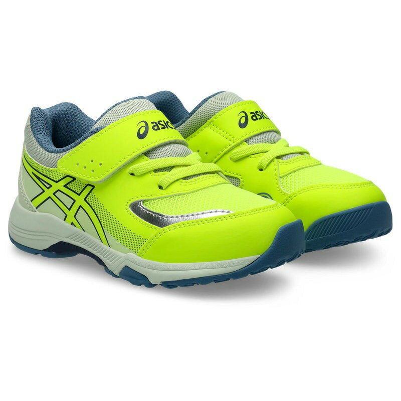 ASICS - アシックス キッズ・ジュニア用 スニーカー LAZERBEAM KG-MG（ネオンイエロー/ネイビーブルー・17.5cm） 1154A213-750-17.5