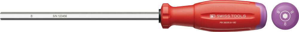 Driver - PBスイスツールズ スイスグリップEVO 六角棒ドライバー サイズ8mm 全長303mm PB-38205.8-180