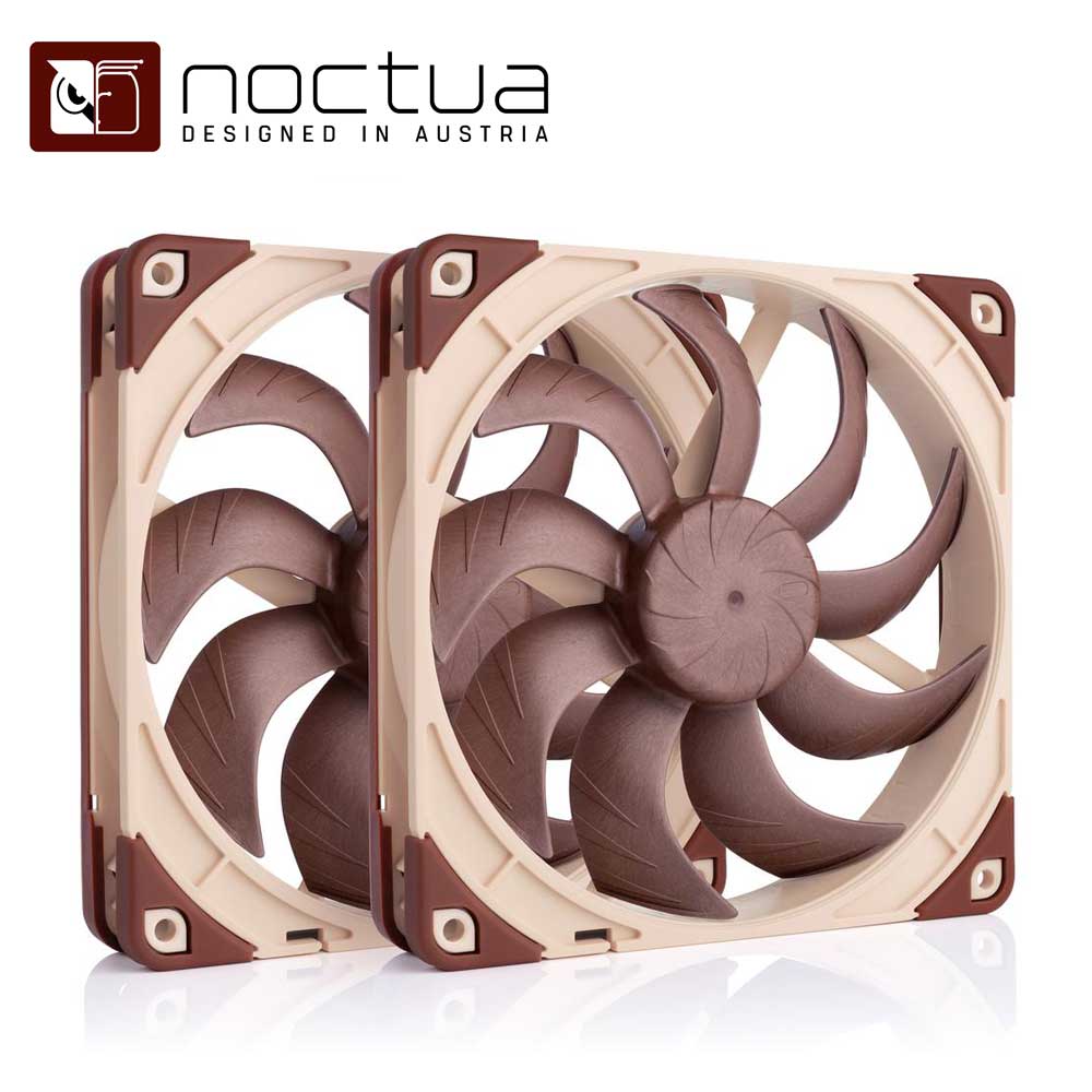Noctua｜ノクチュア PCケースファン×2個セット [140mm /1500RPM] スクエアフレーム （ブラウン） NF-A14X25G2PWMSX2-PP（楽天・Joshin web 家電とPCの大型専門店）