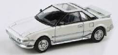 PARA64 1/64 トヨタ MR2 MK1 1985 ホワイト/シルバー LHD【PA-55365】 ミニカー