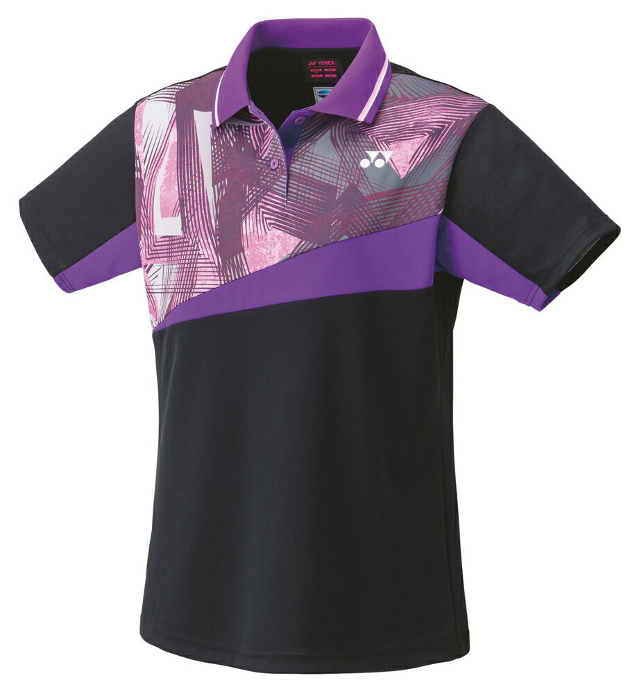 YO-20737-007-O ヨネックス レディース ゲームシャツ(ブラック・サイズ:O) YONEX