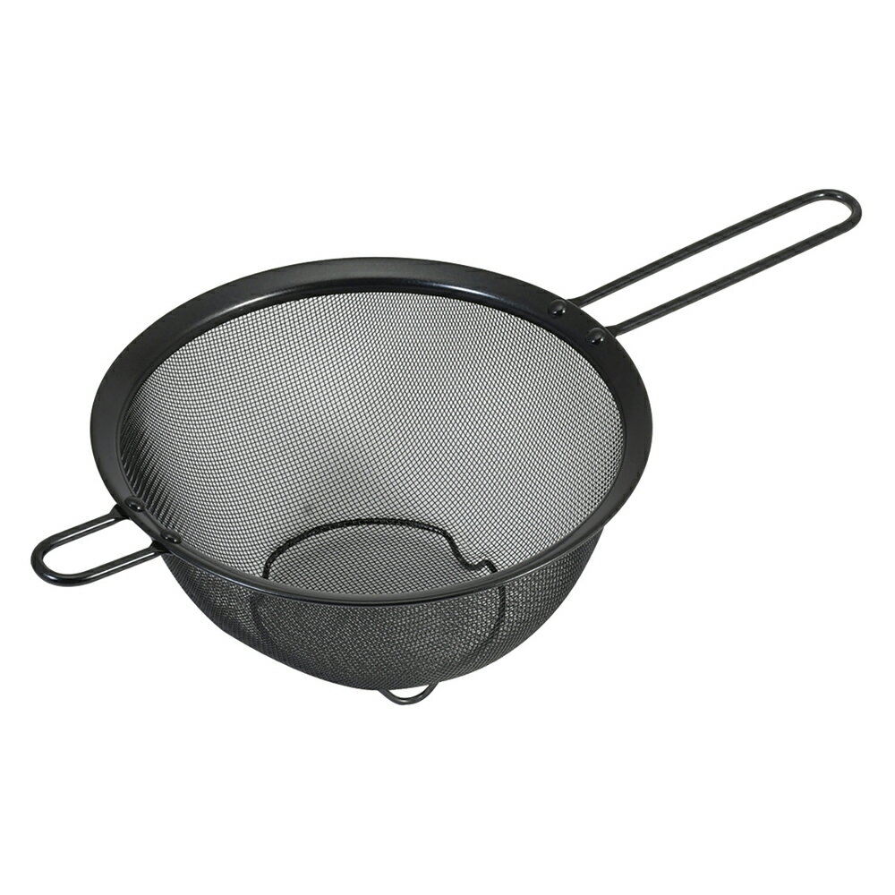 Basket, Cart - ベストコ ストレーナーザル　18cm　ブラック LD-445(ベストコ) Bestco [LD445ベストコ]
