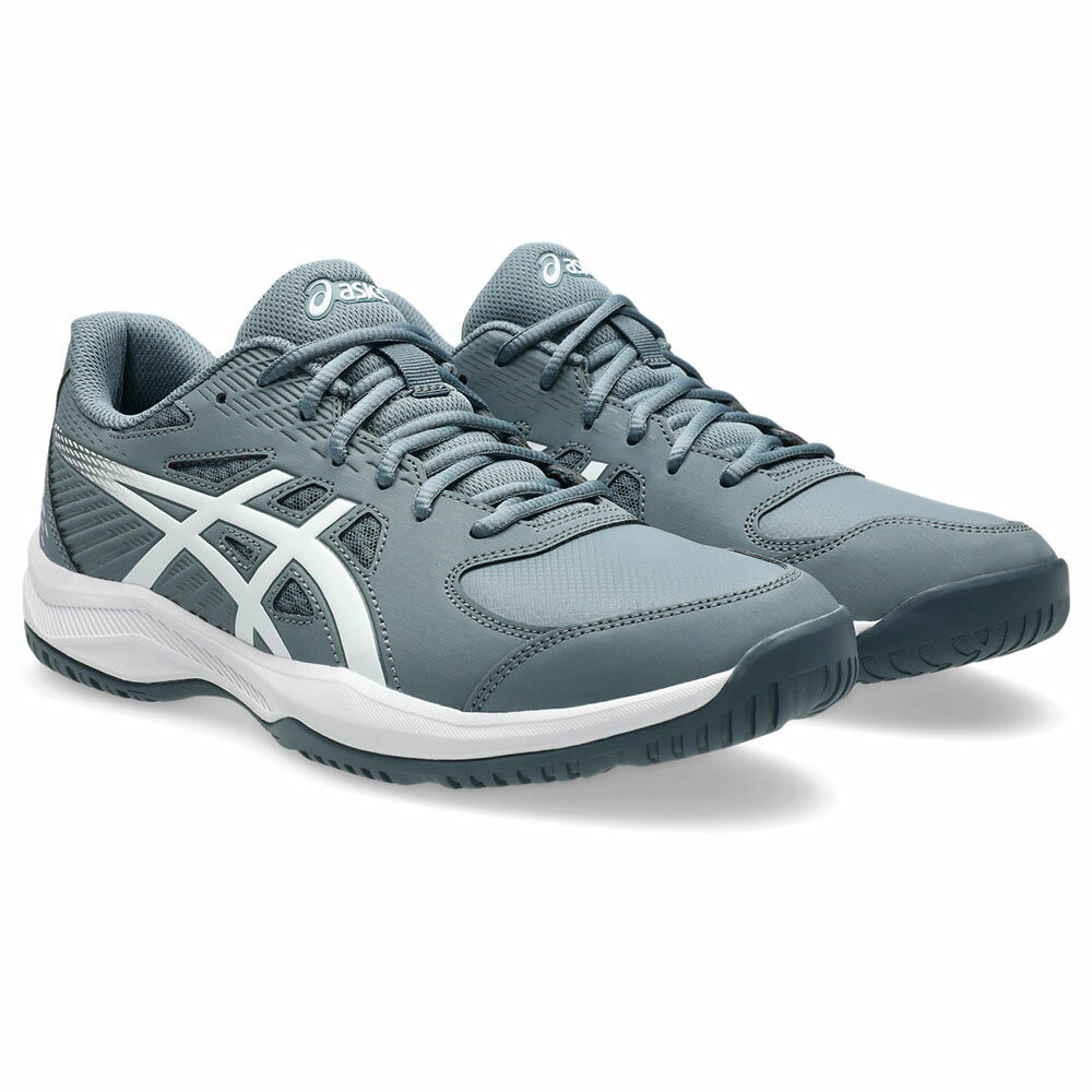 アシックス メンズ テニスシューズ COURT SLIDE 4 オールコート（Ironclad/White・サイズ：25.5cm） 1041A483-020-25.5 asics