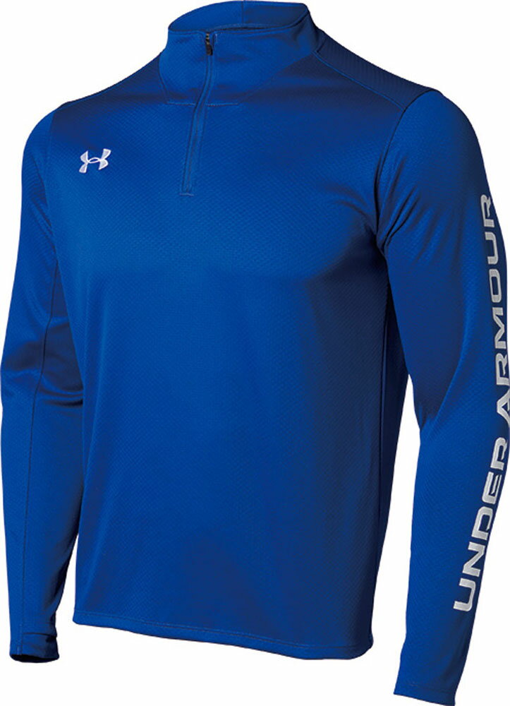 アンダーアーマー サッカー ニット ロングスリーブ トップス（ロイヤル・サイズ：4XL） 1365019-400-4XL UNDER ARMOUR　UA