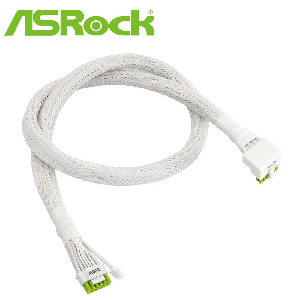 ASRock｜アスロック ASRock 12V2x6 L型コネクタ （ホワイト） CB-12V2X6L600W/W