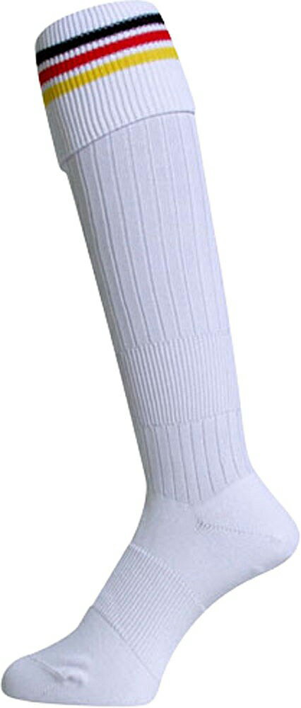 Stockings - マイン サッカーストッキング 西ドイツ型（ホワイト） 25-27cm EBS-314