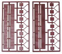 ［鉄道模型］津川洋行 (N) NA-56 デッキガーダー橋 組立キット 茶（3セット入）