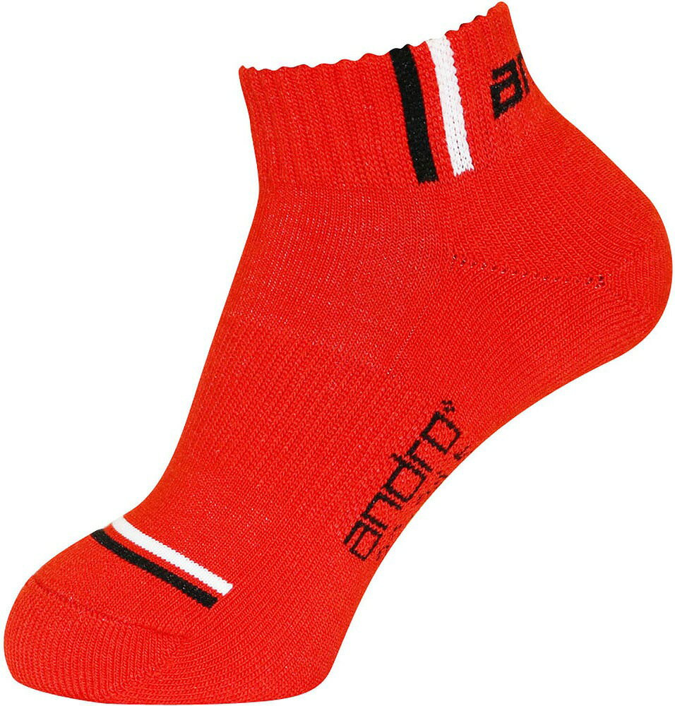 Socks - andro（アンドロ） ターナ カラーソックス2（レッド・サイズ：22-24.5） AND-362068-22-245 卓球