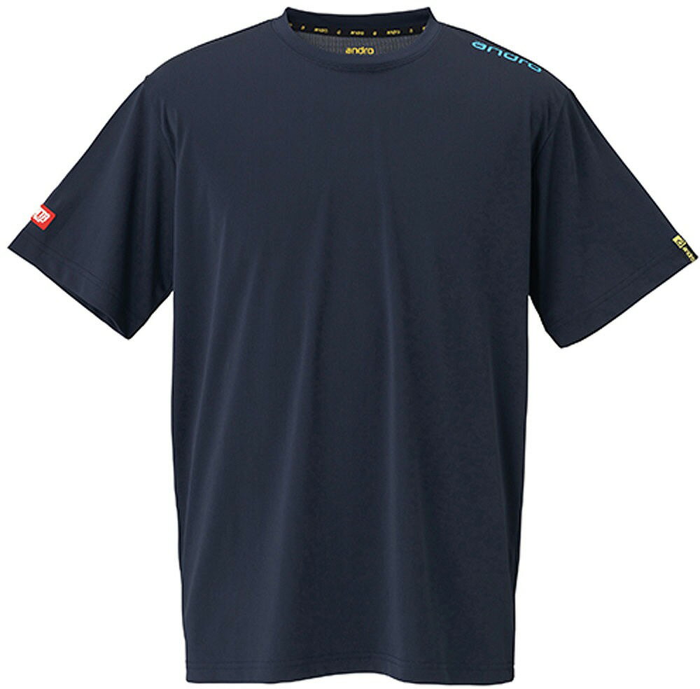 Men'S Wear - andro（アンドロ） ユニセックス NAPA T-SHIRTS DRY（ネイビー×ブルー・サイズ：S） AND-300023021-S