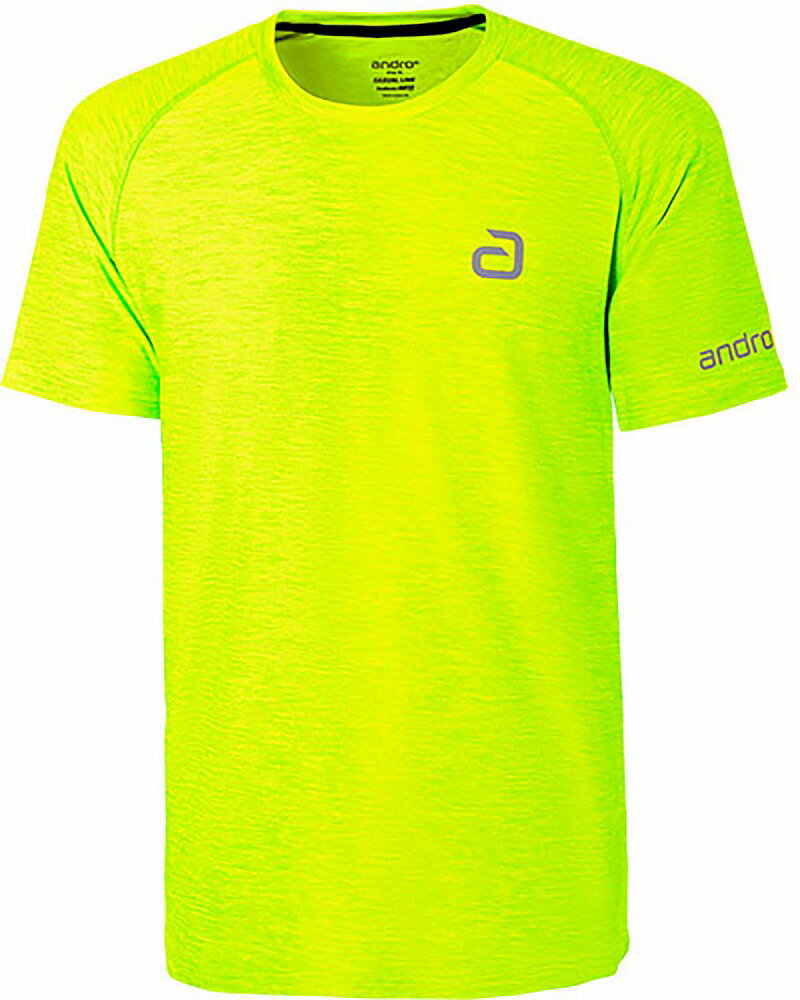 Men'S Wear - andro（アンドロ） ユニセックス メランジTシャツ アルファ（ネオンイエロー・サイズ：S） AND-300021219-S