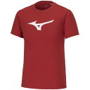 32MAA15562XS ミズノ Tシャツ(チャイニーズレッド・サイズ:XS) MIZUNO