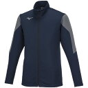 32MCA116143XL ミズノ ソフトニットジャケット(ドレスネイビー×チャコール杢・サイズ:3XL) MIZUNO