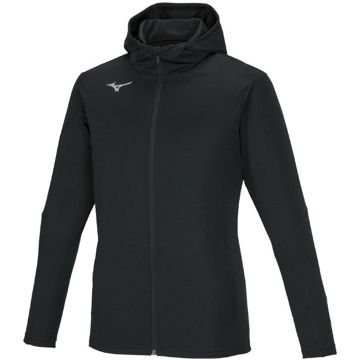 32MCA11809XS ミズノ ソフトニットフルジップフーディ(ブラック・サイズ:XS) MIZUNO