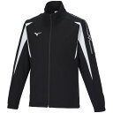 ミズノ MCライン ウォームアップジャケット(ブラック×ホワイト・サイズ:2XL) 32MCA140092XL MIZUNO