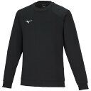 32MCA17509M ミズノ スウェットクルー(ブラック・サイズ:M) MIZUNO