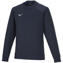 ミズノ スウェットクルー(ネイビー・サイズ:3XL) 32MCA175143XL MIZUNO