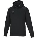 32MCA17609XS ミズノ スウェットプルオーバーフーディ(ブラック・サイズ:XS) MIZUNO