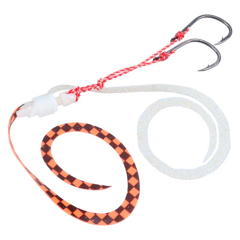 ダイワ 紅牙 替えユニットα SS TYPE-K(チェッカーズオレンジ＋ゴールドラメ)2本入 コウガカエユニットαSS TYPE-K(チェッカーズオレンジ+ゴールドラメ) DAIWA タイラバネクタイ