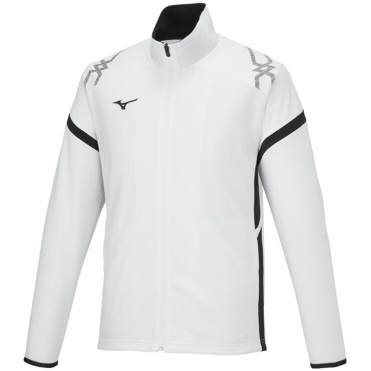 ミズノ MCライン ウォームアップジャケット（ホワイト・サイズ：3XL） 32MCA110013XL MIZUNO