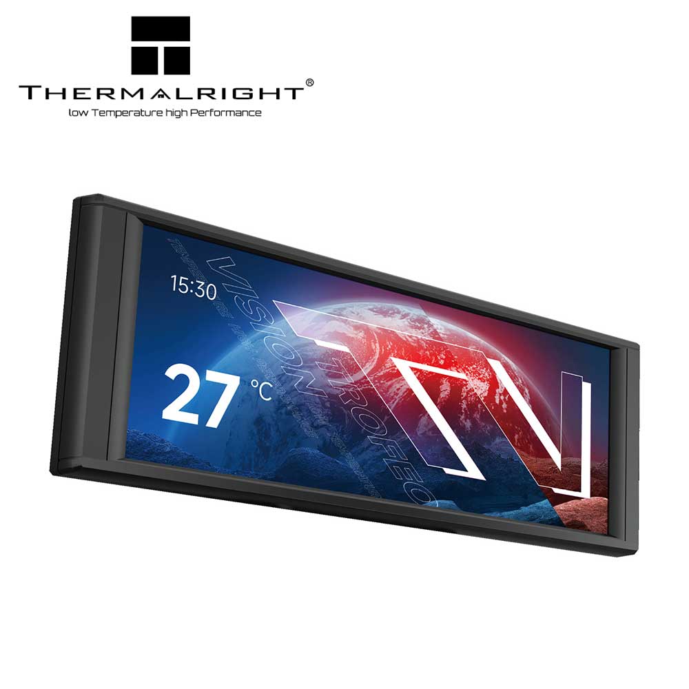 Thermalright｜サーマルライト 6.86インチ IPSディスプレイ搭載 ガジェット Trofeo Vision LCD（ブラック） PCケースにマグネット貼り付けて設置できるサブディスプレイ TH-TVLCD-BK