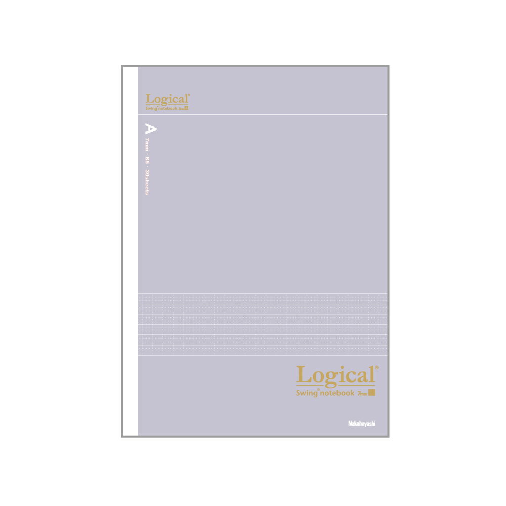 ナカバヤシ スイング ロジカルノート 単品 30枚 A罫 シャイニーカラー (ブルー) NB518A-B