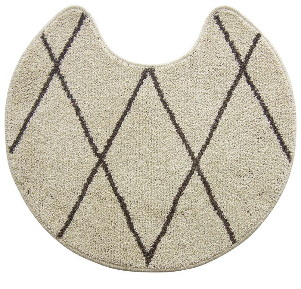 Toilet Mats - ファミーユ ルタン トイレマット（丸型アイボリー） BF022272-1A-2A [BF0222721A2A]