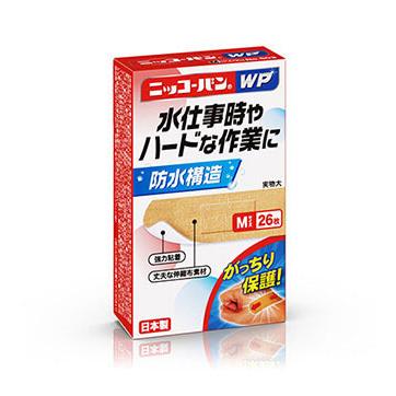 【返品種別A】□「返品種別」について詳しくはこちら□※仕様やパッケージは、リニューアルなどの理由で変更になっている場合がございます。予めご了承下さい。長時間の水仕事やハードな作業に強い働く人を支える絆創膏です。◆長時間の水仕事やハードな作業をしっかり支える絆創膏防水構造・強力粘着・丈夫な伸縮布素材で、患部をがっちり保護する絆創膏です。◆こんなお悩みの方に・長時間絆創膏を張り替えられない・水のしみる痛みが嫌だ・患部をがっちり保護し、衝撃から守りたい・絆創膏がはがれて困る・絆創膏の使用回数が多い◆こんな職業の方に・調理や福祉など長時間の水仕事が多い方・屋内外でのハードな作業、仕事が多い方・家庭での水仕事が多い方■入数：26枚■サイズ：M■サイズ詳細：19mm×72mm [パッド部分]12mm×24mm■日本製■使用目的：創傷面の保護■使用方法：保護紙をはがし、パッド部分が傷面に当たるようにあて、絆創膏部分で固定します。日廣薬品広告文責：株式会社Joshin(06-6633-1111)日用雑貨＞介護・衛生用品＞医療衛生＞絆創膏＞防水