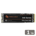 Seagate（シーゲイト） Seagate FireCuda 540 内蔵SSD 1TB（M.2 2280 PCIe Gen5x4 NVMe 2.0） （PCIe Gen4との下位互換性あり） ZP1000GM3A004