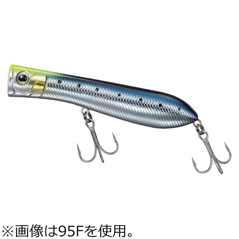 ダイワ ソルティポップ 95F(チャートヘッドメッキイワシ) ソルティポップ95F(チャートヘッドメッキイワシ) DAIWA ポッパー