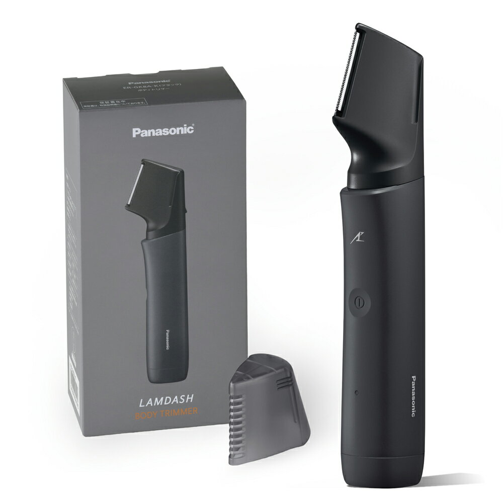 パナソニック ボディートリマー【充電式】(ブラック) ER-GK8A-K Panasonic LAMDASH BODY TRIMMER スタンダードモデル [ERGK8AK]（楽天・Joshin web 家電とPCの大型専門店）