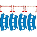 坂レール216mm 33332 おもちゃ レール 木製レール 追加パーツ ブリオ 名入れOK