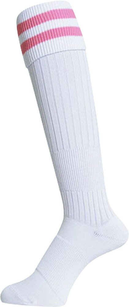 Stockings - マイン サッカーストッキング WT×PK 25-27cm EBS-228