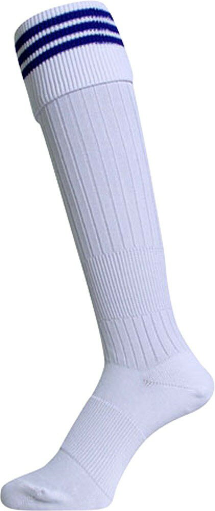 Stockings - マイン JRサッカーストッキング ホワイト×イブル 22-24cm EBS-302J