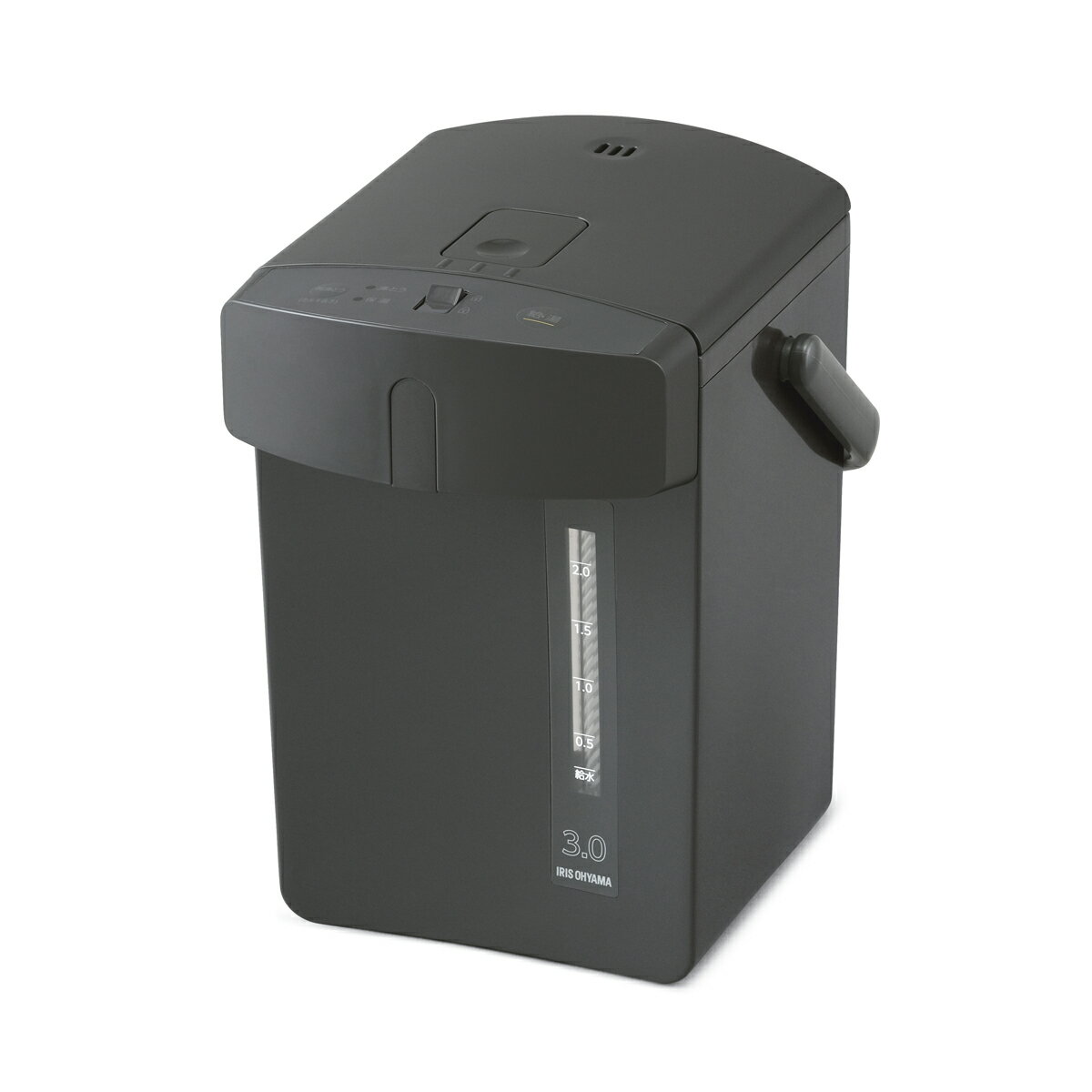 With Thermal Insulation - アイリスオーヤマ ジャーポット メカ式　3.0L　ブラック IMHD-230-B IRIS OHYAMA [IMHD230B]