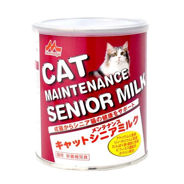 【返品種別B】□「返品種別」について詳しくはこちら□※仕様やパッケージは、リニューアルなどの理由で変更になっている場合がございます。予めご了承下さい。※お手元に届きました商品(パッケージ)の原材料や成分などの仕様を、必ず開封前にご確認の上、ご使用下さい。◆成猫からシニア猫の健康維持をサポートするために、様々な機能性素材を配合したミルクです。【分類】栄養補完食【原材料】乳類（カゼイン、脱脂粉乳、乳清たんぱく）、でん粉分解物、油脂類（動物性油脂、植物性油脂）、難消化性デキストリン（水溶性食物繊維）、乾燥酵母、ミルクオリゴ糖、ミネラル類（Ca、P、K、Na、Cl、Mg、Fe、Cu、Zn）、pH調整剤、乳化剤、アミノ酸類（L−アルギニン、L−シスチン、タウリン）、ビタミン類（A、D、E、B1、B2、B6、B12、C、ナイアシン、パントテン酸、葉酸、L−カルニチン、β−カロテン）、香料、動物用ビフィズス生菌末、ヌクレオチド【栄養成分】たんぱく質29.0％以上、脂質22.0％以上、粗繊維5.0％以下、灰分6.0％以下、水分5.0％以下、代謝エネルギー（ME）434kcal/100g森乳サンワールド広告文責：株式会社Joshin(06-6633-1111)日用雑貨＞ペット＞猫＞キャットフード