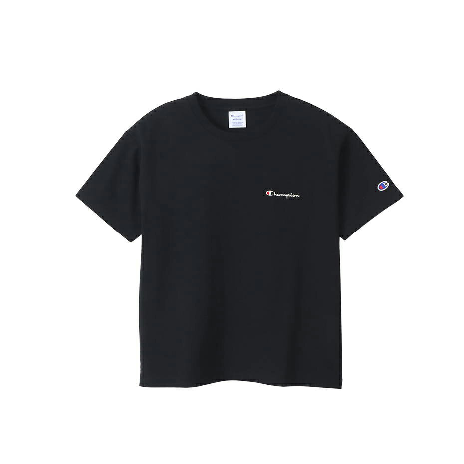 CH-CW-X337-090-L チャンピオン ウィメンズ ショートスリーブTシャツ(ブラック・サイズ:L) Champion