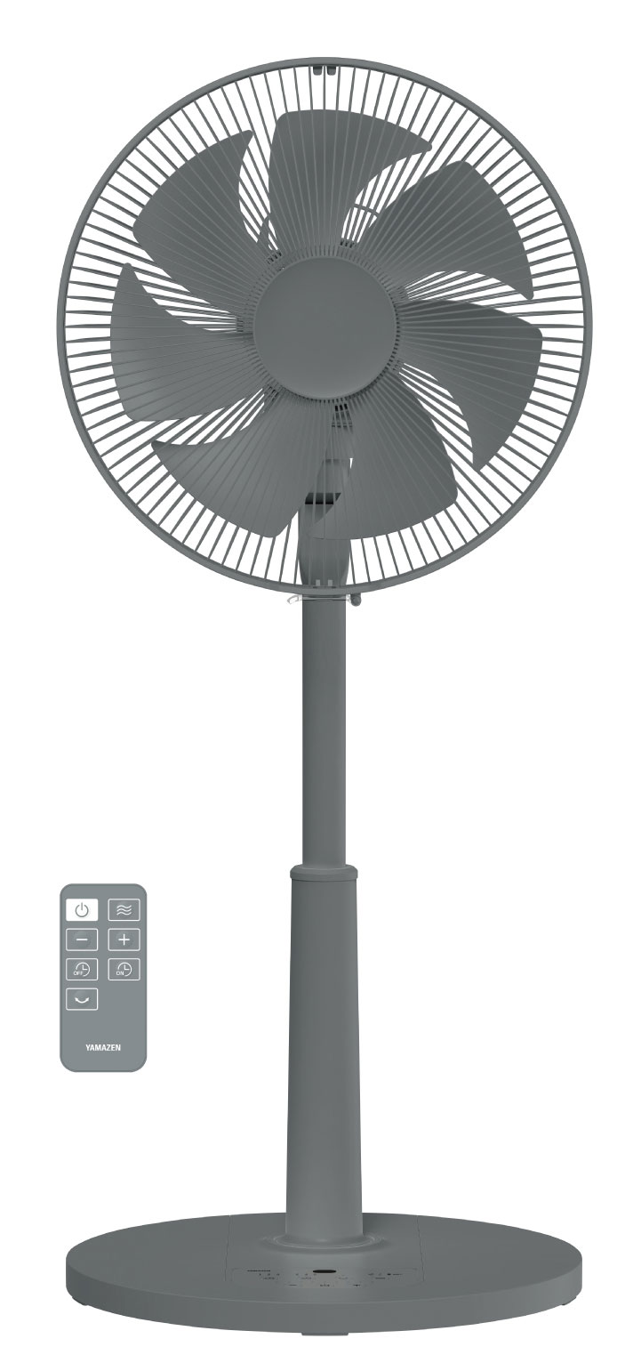YAMAZEN 【扇風機】DCモーター搭載 リビング扇（ダークグレー） RLX-CP031-H 山善 ワイヤレスフルリモコン [RLXCP031H]
