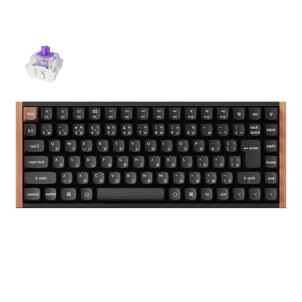 Keychron｜キークロン K2 HE マグネットスイッチ搭載 QMK ワイヤレス カスタムキーボード（日本語配列・スペシャルエディション ブラック） K2H-F1-JIS