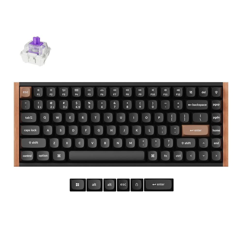 Keychron｜キークロン K2 HE マグネットスイッチ搭載 QMK ワイヤレス カスタムキーボード（英語配列・スペシャルエディション ブラック） K2H-F1-US