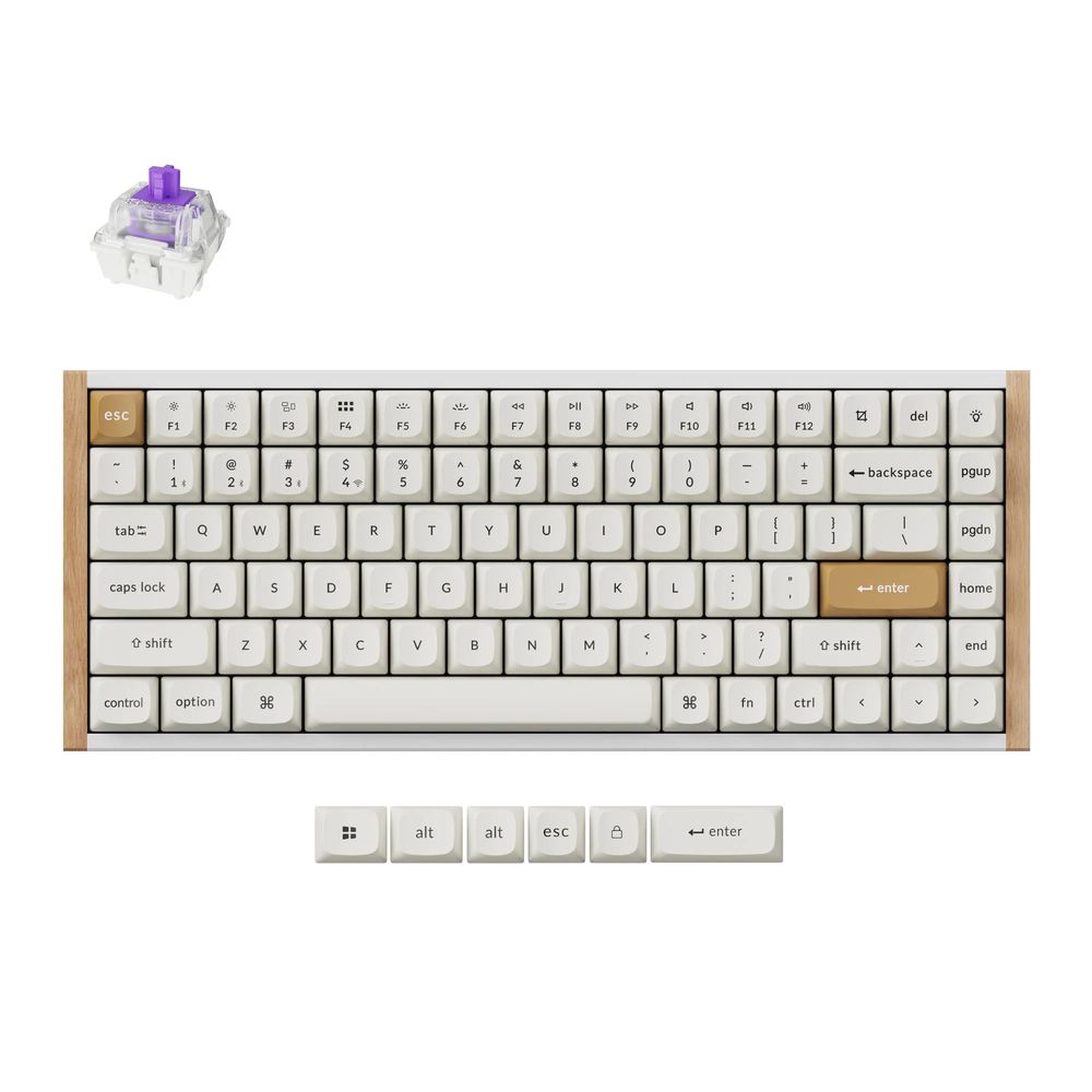 Keychron｜キークロン K2 HE マグネットスイッチ搭載 QMK ワイヤレス カスタムキーボード（英語配列・スペシャルエディション ホワイト） K2H-Q1-US（楽天・Joshin web 家電とPCの大型専門店）