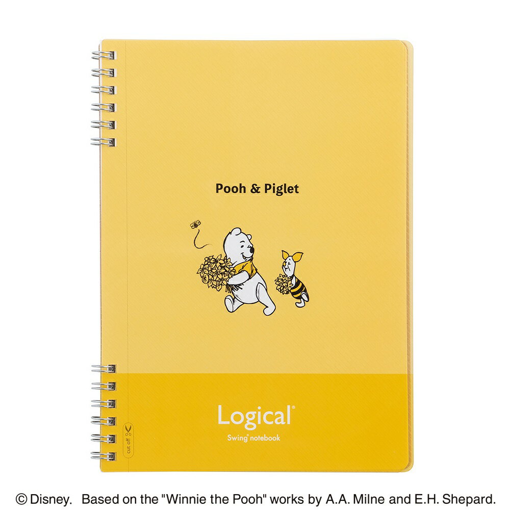 ナカバヤシ スイング ロジカルWリングノート ディズニー オールドタイプ A5 方眼5mm罫（イエロー） NW-A522-Y(3)