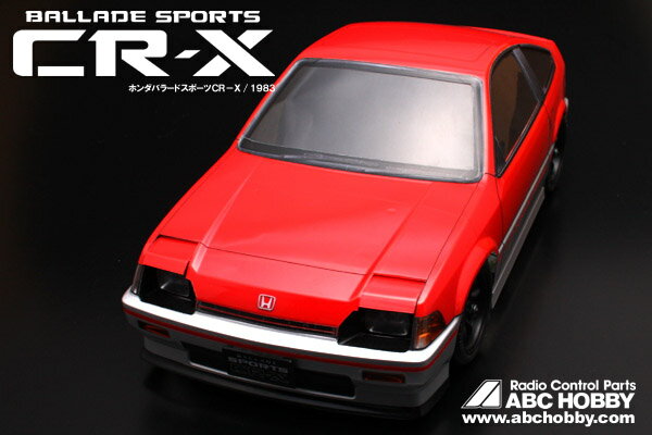Body - ABCホビー 【再生産】1/10 電動RCカー用ボディ 01スーパーボディミニ Honda・バラードスポーツCR-X【67049】 ラジコン用