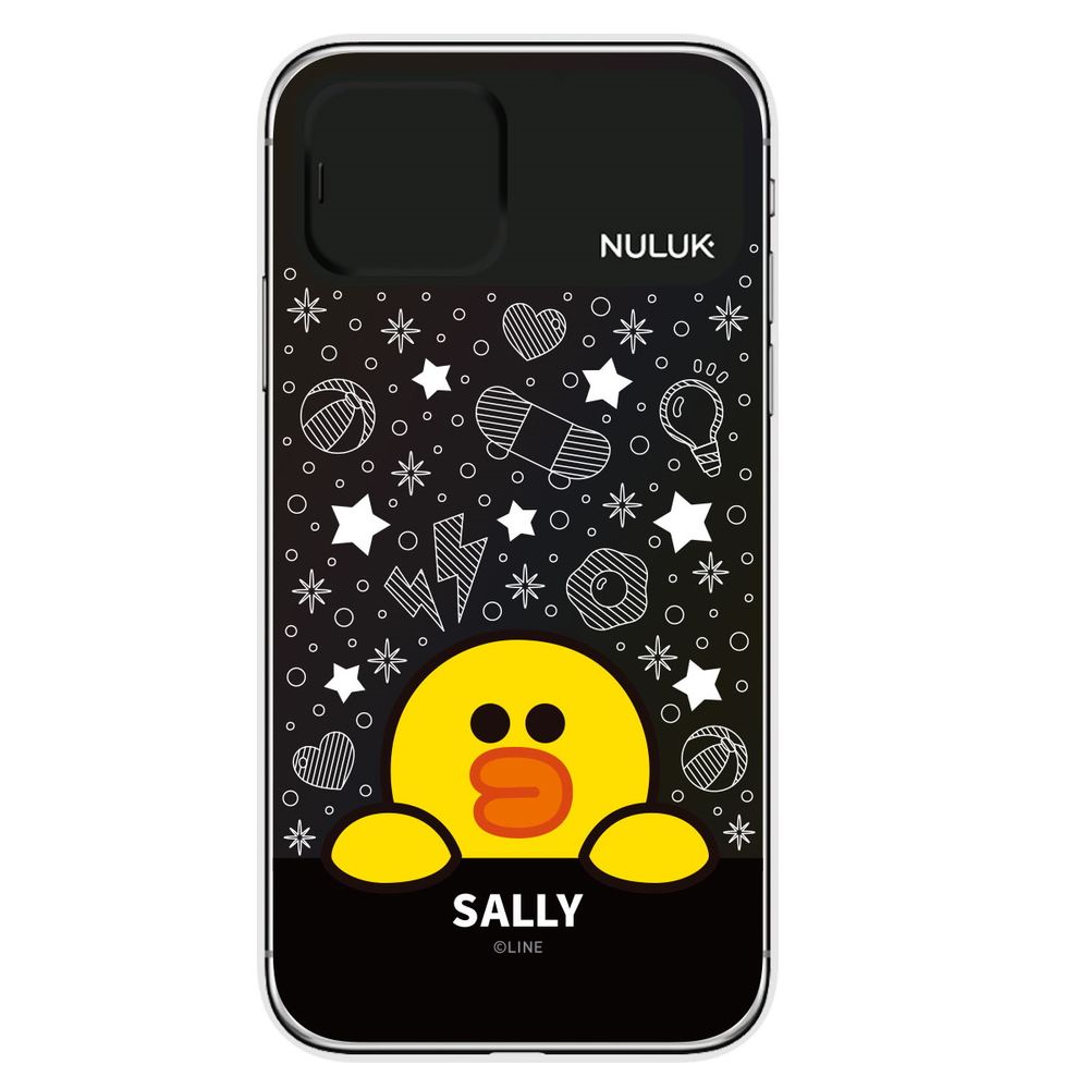 LINE FRIENDS iPhone 11用 ハイブリッドケース LIGHT UP CASE スター（サリー） KCE-CSA092